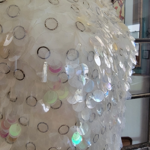 Sequin Pinko Dress with Real Metal Rings NWT Size 4 US / 40 IT - Picture 8 of 14